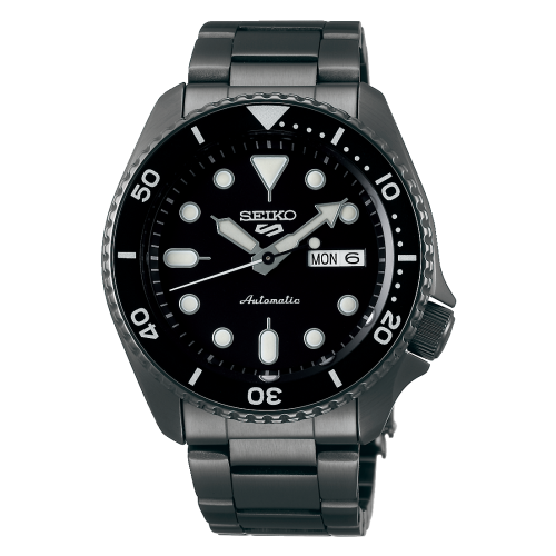 Seiko 5 Sports Sports Style Hard Coating / Black / Bracelet